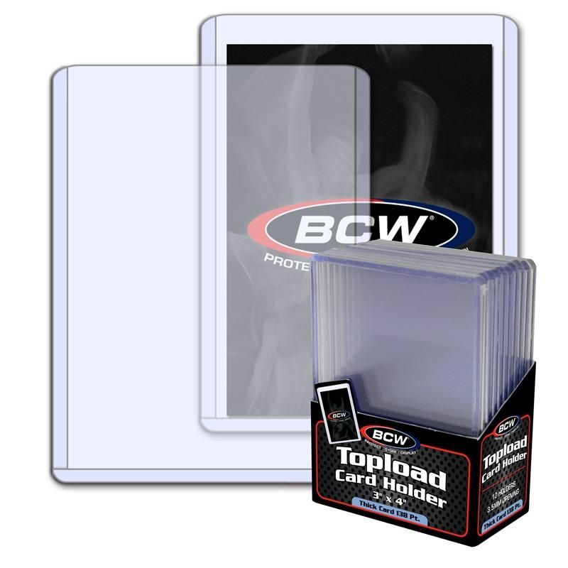 BCW Topload Card Holder Thick 138Pt (3" x 4")