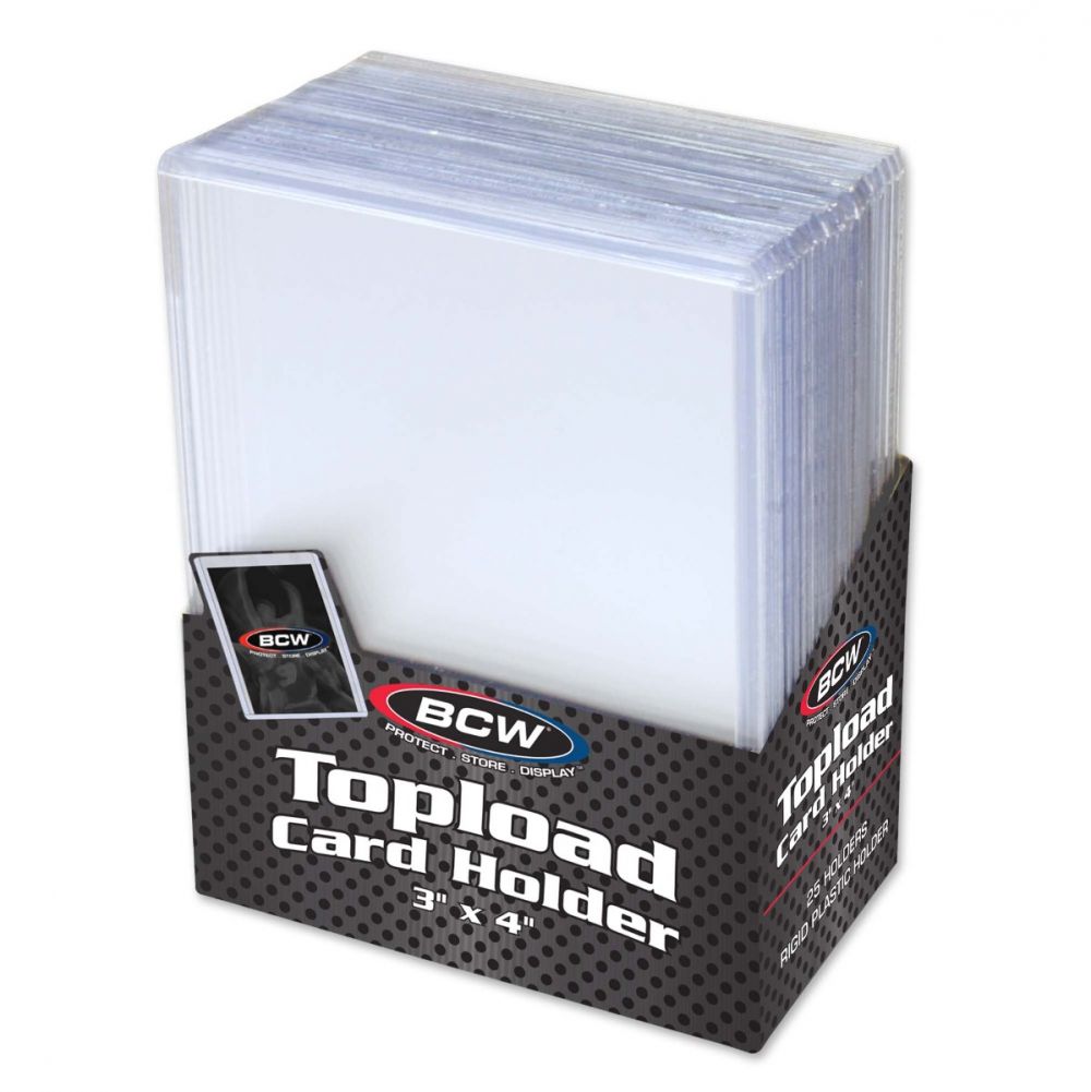 BCW Topload Card Holder Premium (3" x 4") 25pk (35pt, 20pt)