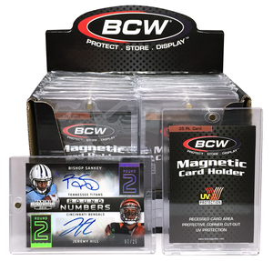 BCW One Touch Magnetic Card Holder 35 Pt Card Standard