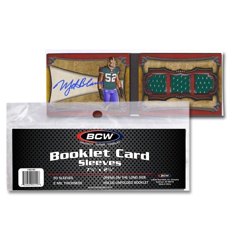 BCW Booklet Card Sleeves Horizontal