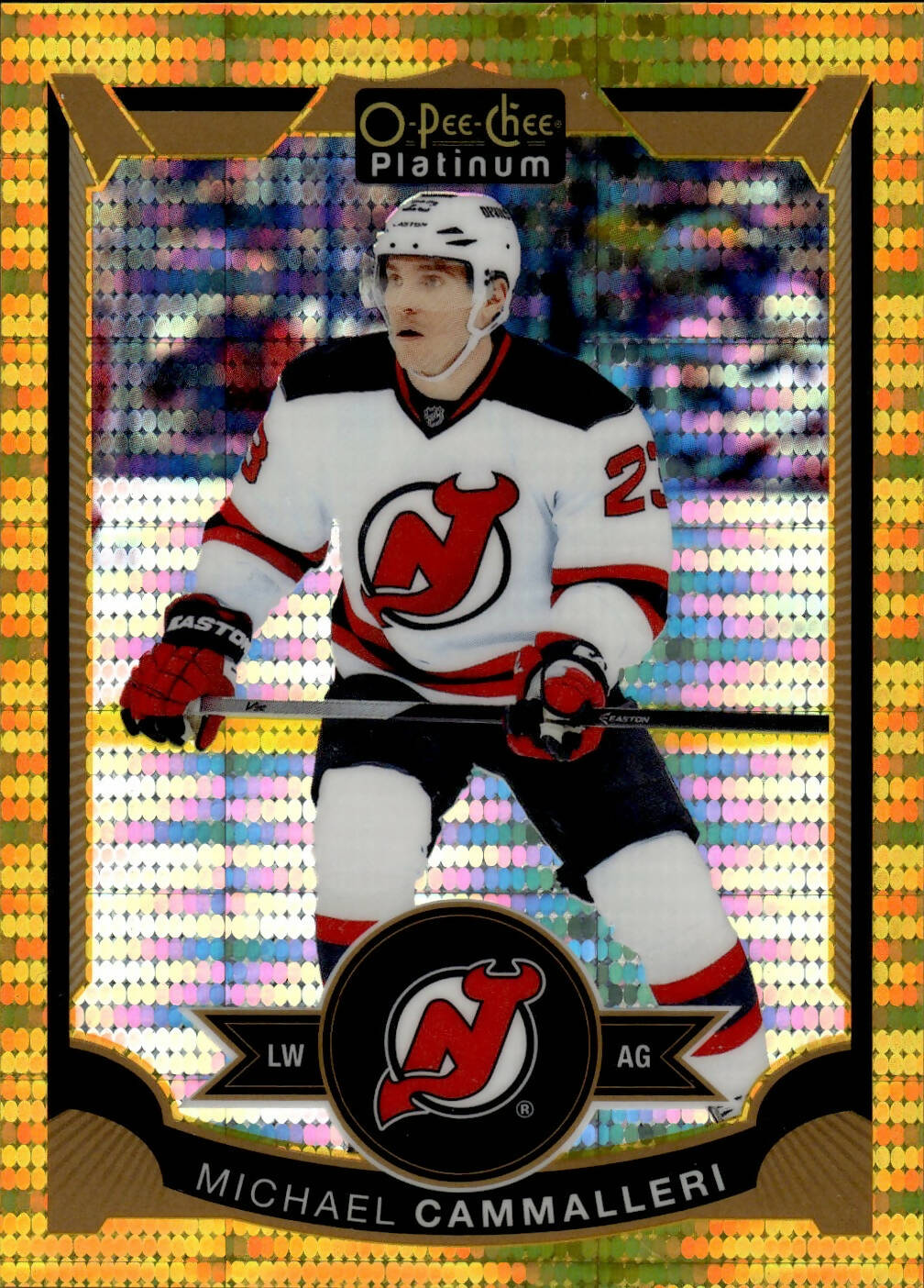 2015-16 O-Pee-Chee Platinum Hockey Seismic Gold /50 #26 Michael Cammalleri - New Jersey Devils