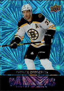 2020-21 Upper Deck Series 2 Hockey - Dazzlers - Blue #DZ-54 - Patrice Bergeron - Boston Bruins