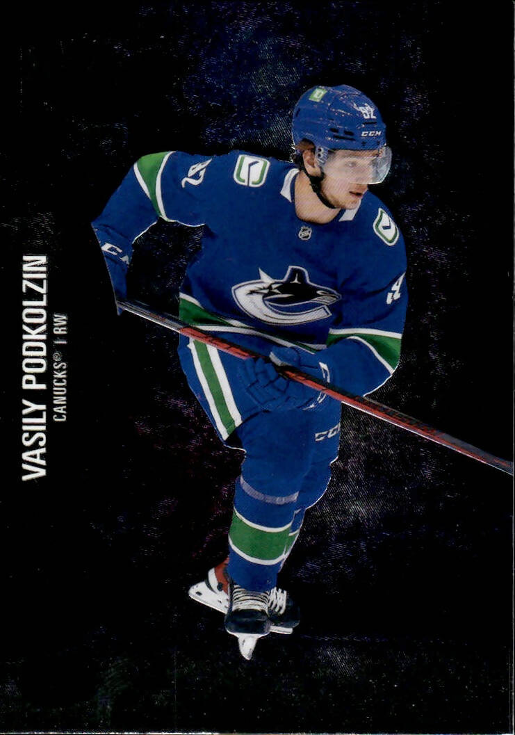 2021-22 Upper Deck Skybox Metal Universe Hockey Rookies #174 Vasily Podkolzin - Vancouver Canucks