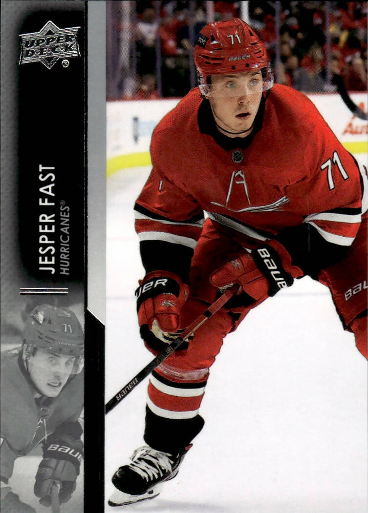 2021-22 Upper Deck Series 2 Hockey - Base #282 Jesper Fast - Carolina Hurricanes