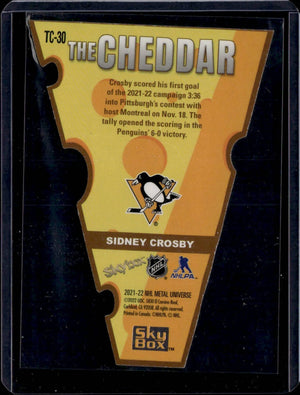 2021-22 Upper Deck Skybox Metal Universe Hockey - The Cheddar #TC-30 Sidney Crosby - Pittsburgh Penguins