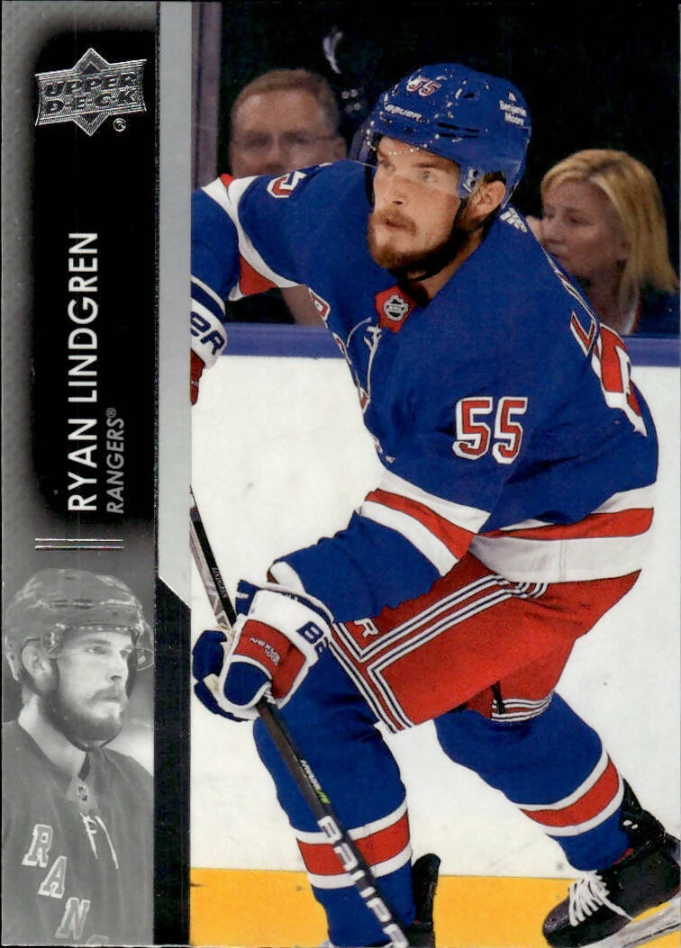 2021-22 Upper Deck Series 2 Hockey - Base #369 Ryan Lindgren - New York Rangers