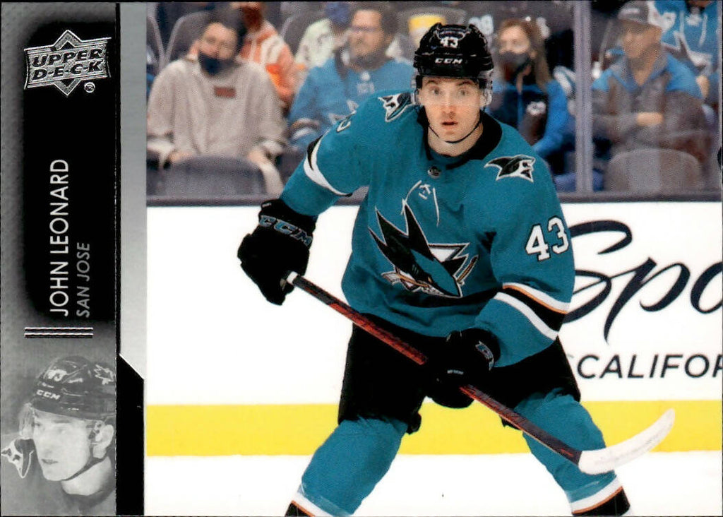 2021-22 Upper Deck Series 2 Hockey - Base #396 John Leonard - San Jose Sharks