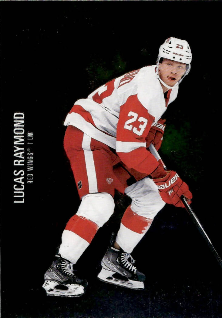 2021-22 Upper Deck Skybox Metal Universe Hockey Rookies #190 Lucas Raymond - Detroit Red Wings