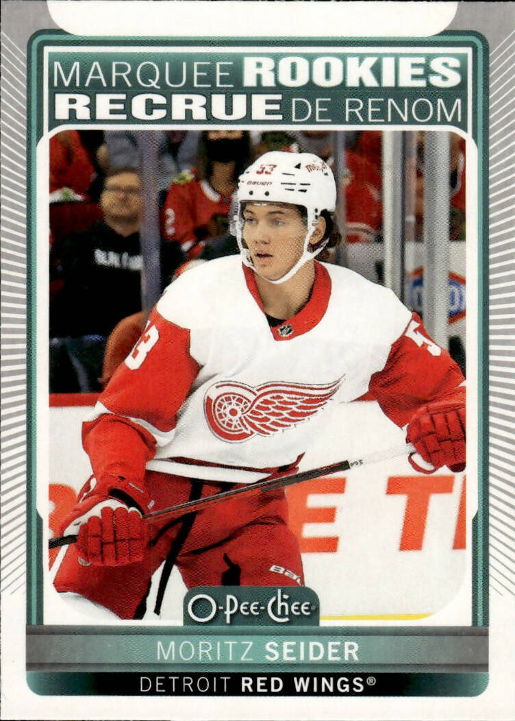 2021-22 Upper Deck Series 2 Hockey - O-Pee-Chee Update - Marquee Rookies #621 Moritz Seider - Detroit Red Wings