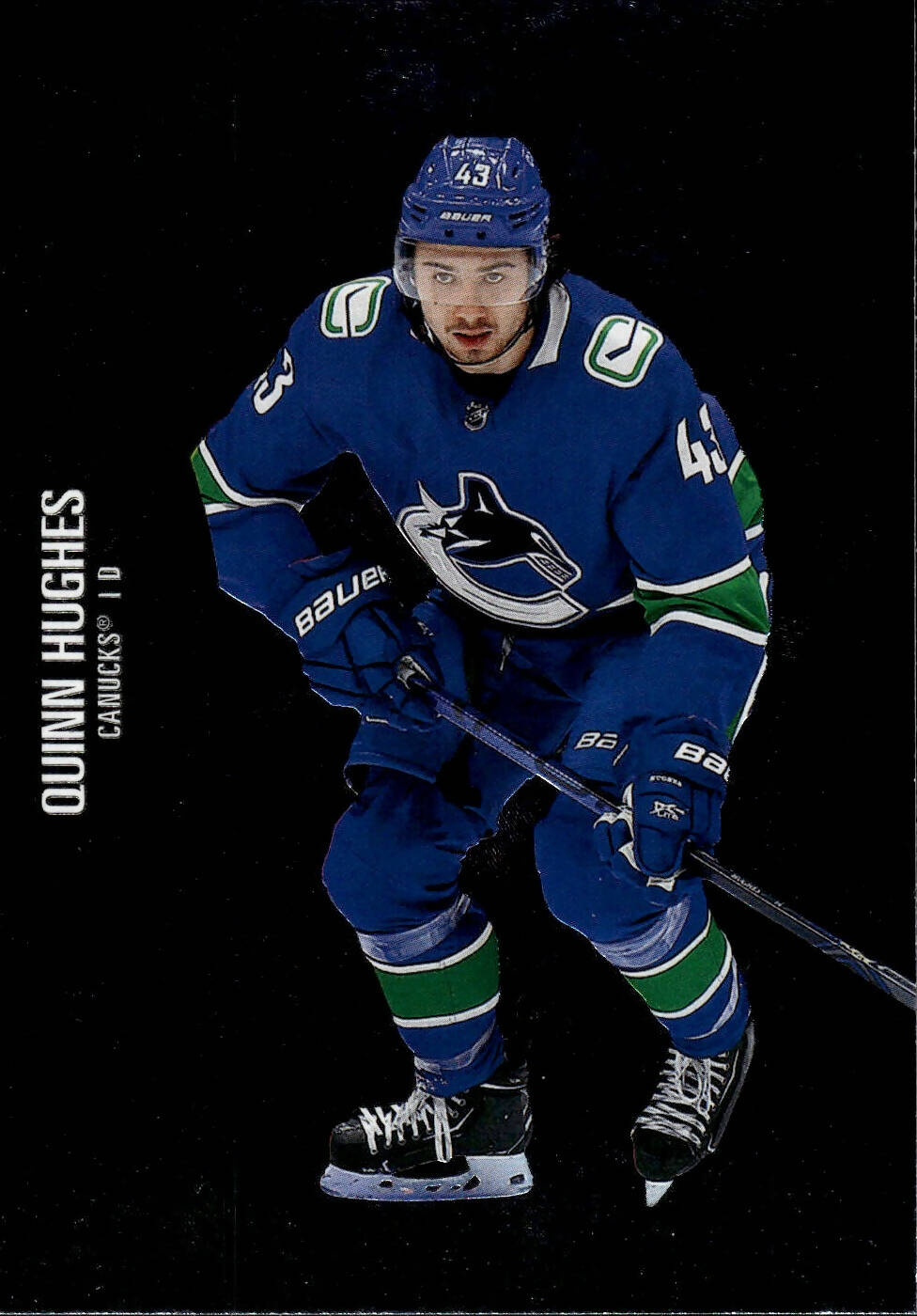 2021-22 Upper Deck Skybox Metal Universe Hockey Base #49 Quinn Hughes - Vancouver Canucks