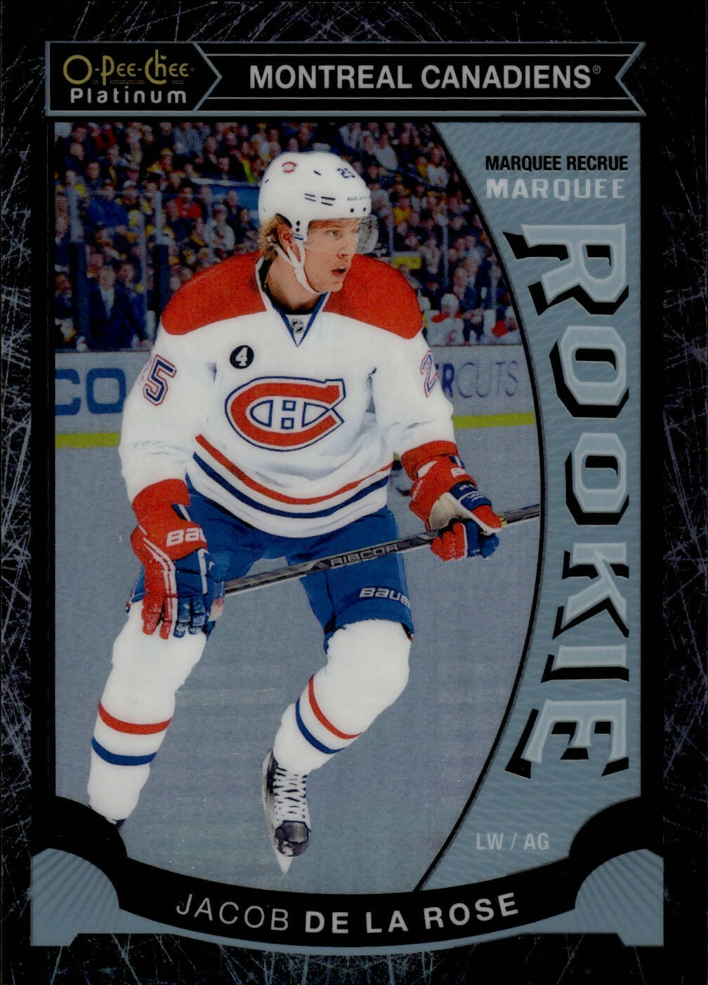 2015-16 O-Pee-Chee Platinum Hockey - Base - Black Ice /99 # M4 Jacob De La Rose - Montreal Canadiens