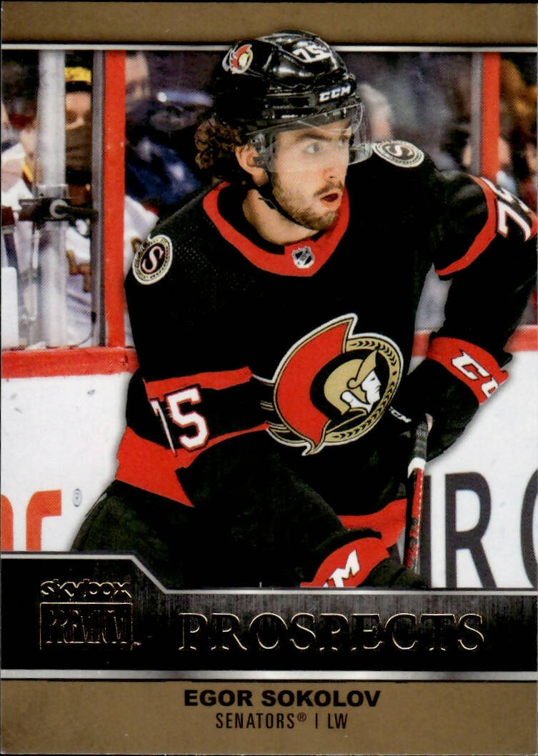 2021-22 Upper Deck Skybox Metal Universe Hockey Premium Prospects #PP-43 Egor Sokolov - Ottawa Senators