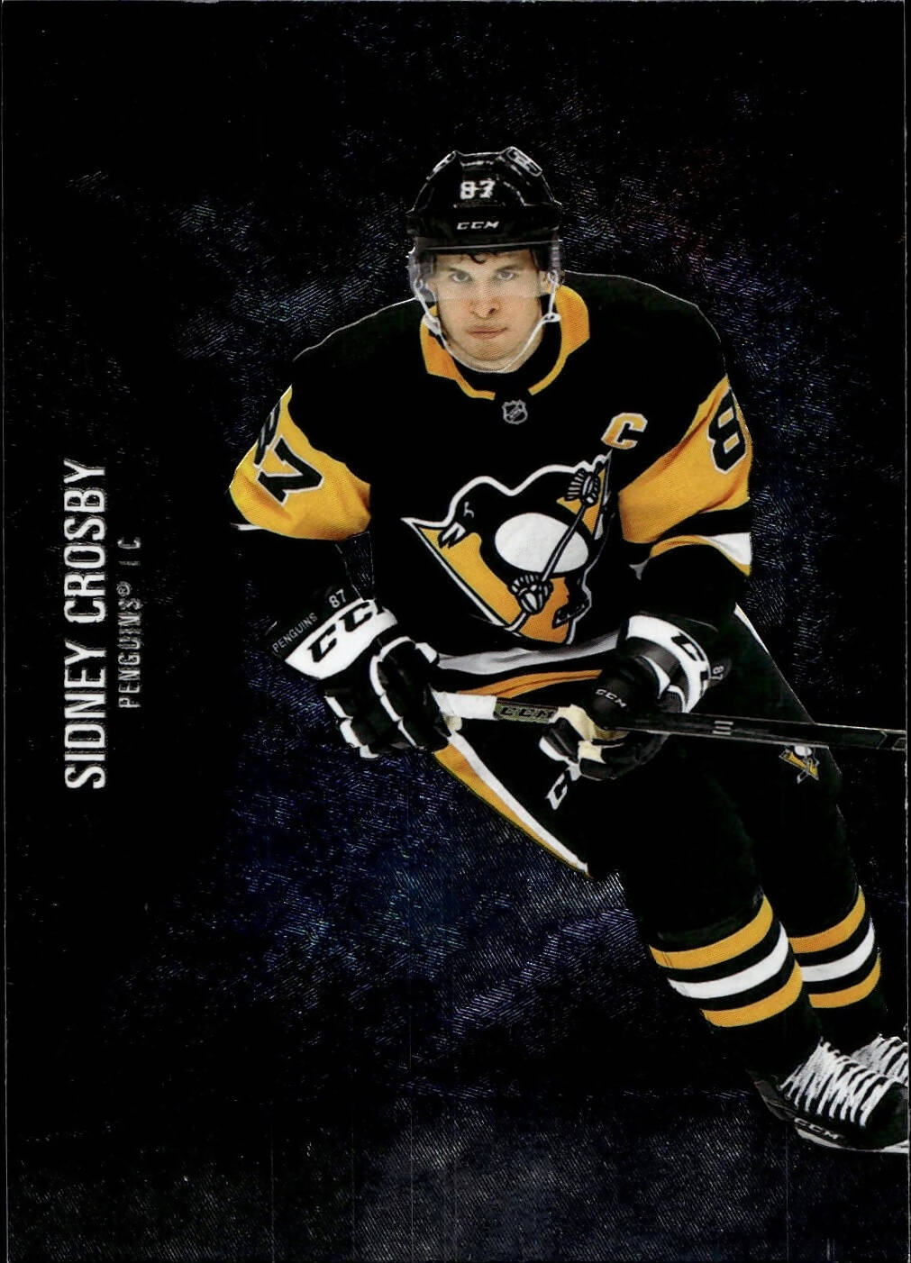 2021-22 Upper Deck Skybox Metal Universe Hockey Base #100 Sidney Crosby - Pittsburgh Penguins