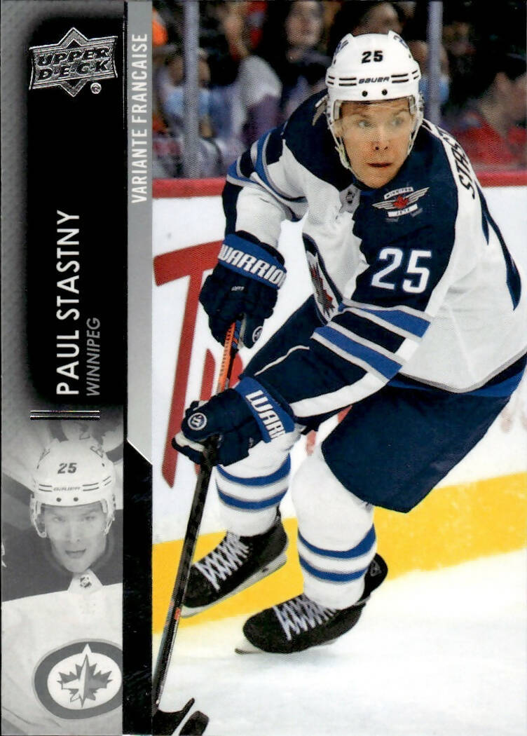 2021-22 Upper Deck Series 2 Hockey - Base - Variante Frencaise #448 Paul Stastny - Winnipeg Jets