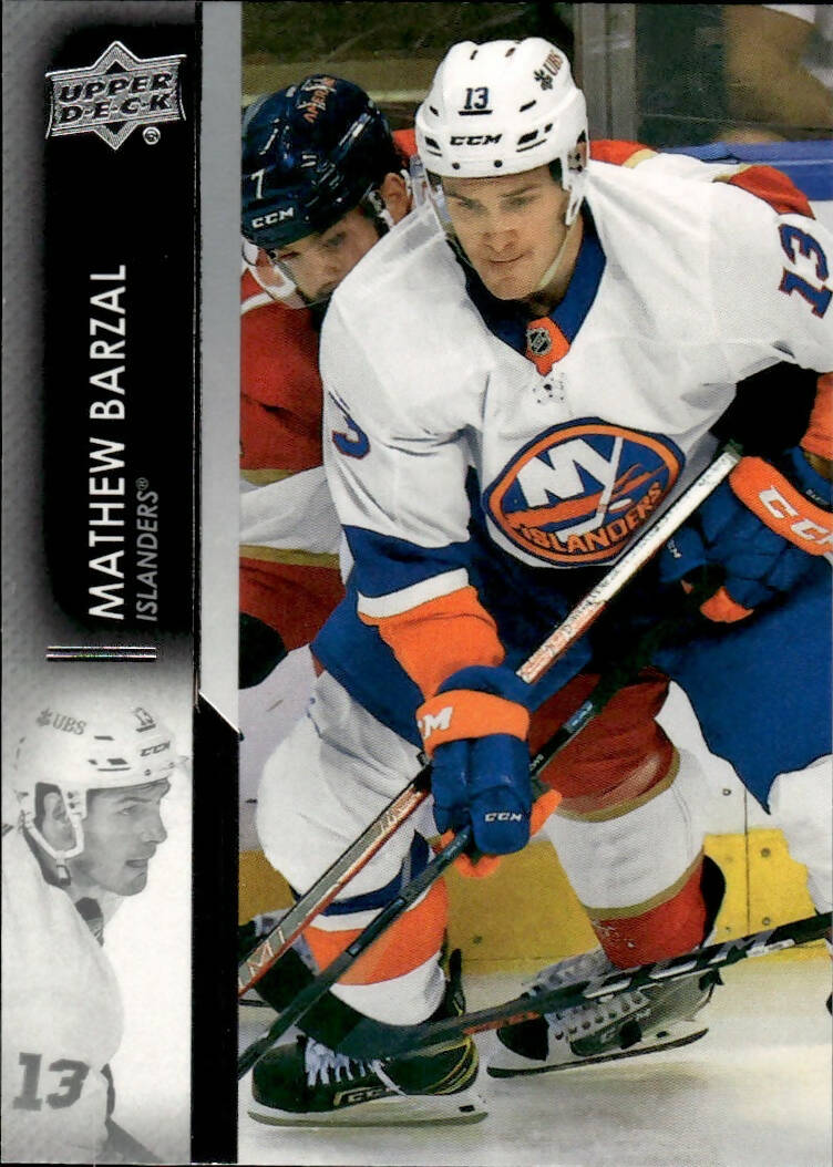 2021-22 Upper Deck Series 2 Hockey - Base #362 Mathew Barzal - New York Islanders