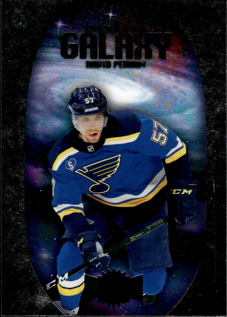 2021-22 Upper Deck Skybox Metal Universe Hockey Championship Galaxy #CG-12 David Perron - St. Louis Blues