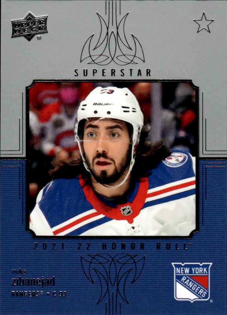 2021-22 Upper Deck Series 2 Hockey - Honor Roll #HR-89 Mika Zibanejad - New York Rangers