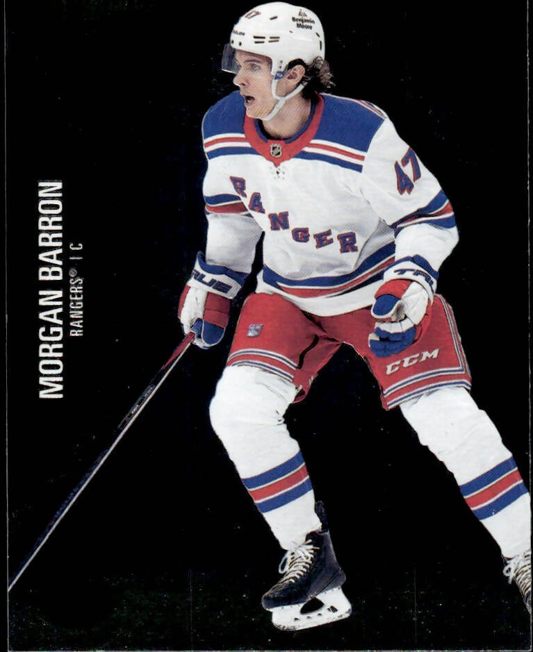 2021-22 Upper Deck Skybox Metal Universe Hockey Rookies #168 Morgan Barron - New York Rangers