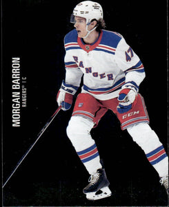 2021-22 Upper Deck Skybox Metal Universe Hockey Rookies #168 Morgan Barron - New York Rangers