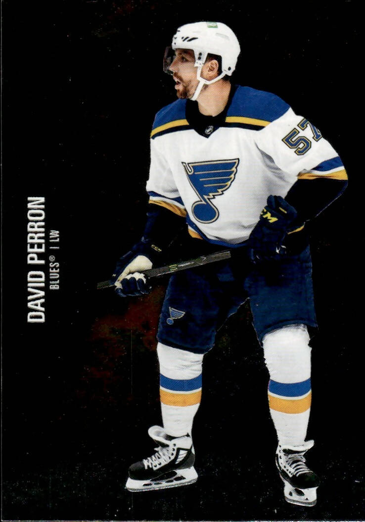 2021-22 Upper Deck Skybox Metal Universe Hockey Base #96 David Perron - St. Louis Blues