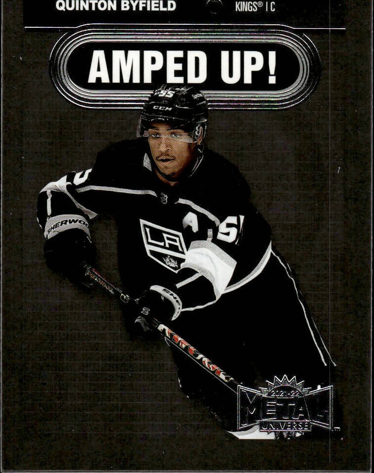 2021-22 Upper Deck Skybox Metal Universe Hockey Amped Up #AU-19 Quinton Byfield - Los Angeles Kings