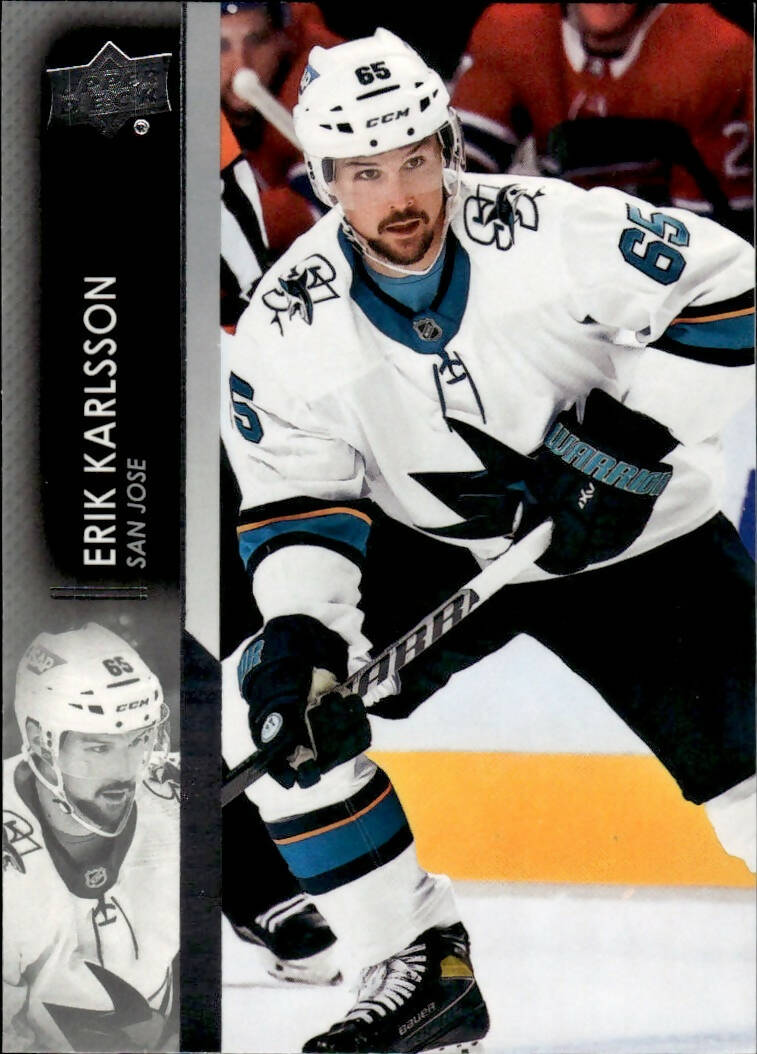 2021-22 Upper Deck Series 2 Hockey - Base #395 Erik Karlsson - San Jose Sharks