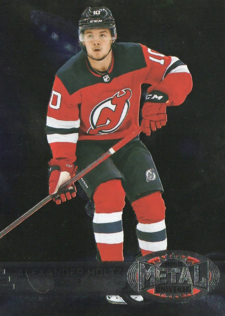 2021-22 Upper Deck Skybox Metal Universe Hockey 1997-98 Retro Rookie #R-39 Alexander Holtz - New Jersey Devils