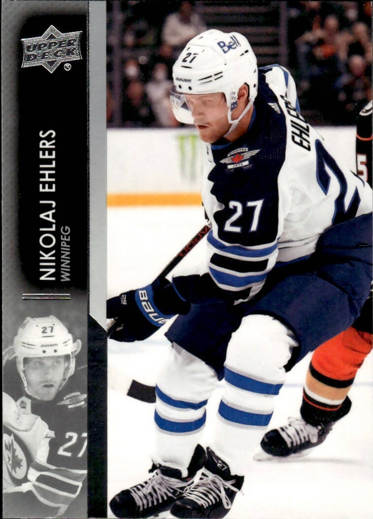 2021-22 Upper Deck Series 2 Hockey - Base #445 Nikolaj Ehlers - Winnipeg Jets