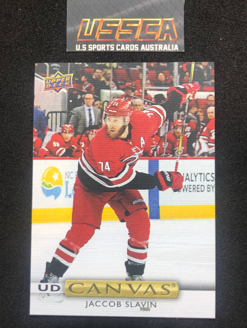 2019-20 Upper Deck Series 1 - UD Canvas  #C25 Jaccob Slavin - Carolina Hurricanes