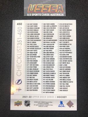 2021-22 Upper Deck Series Two #450 - Checklist