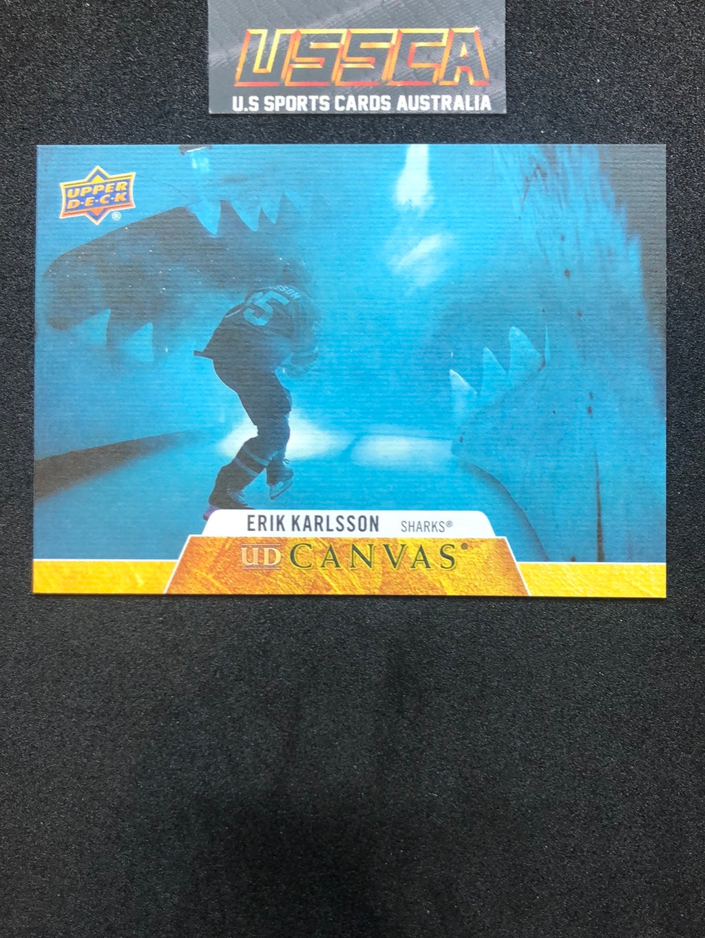 2020-21 Upper Deck Series 1 - UD Canvas #C66 Erik Karlsson - San Jose Sharks