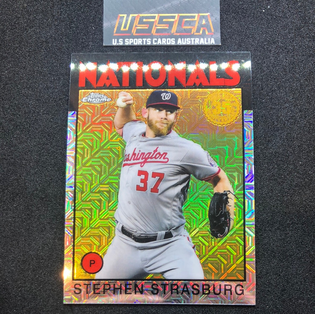 2021 Topps - Silver Pack 1986 Chrome Baseball #86BC-84 - Stephen Strasburg - Washington Nationals