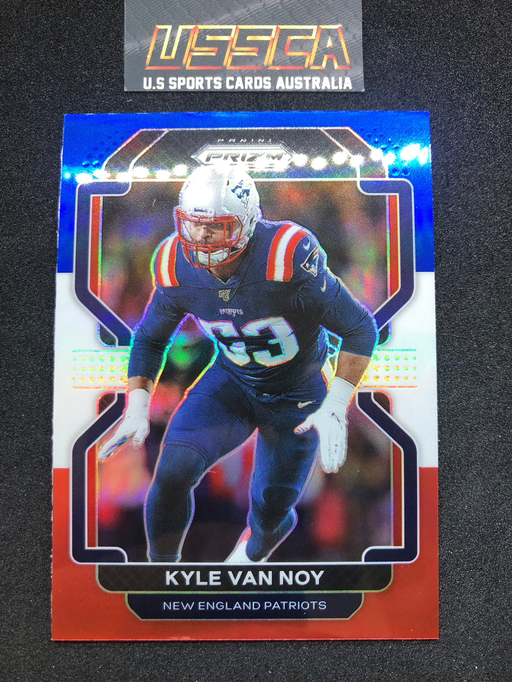 2021 Panini Prizm - [Base] - Red White & Blue Prizm #101 - Kyle Van Noy - New England Patriots