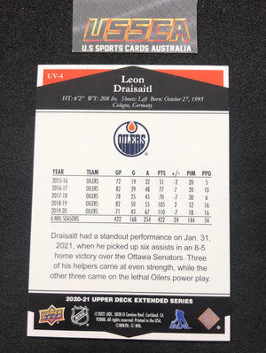 2020-21 Upper Deck Extended Series #UV-4 Ultimate Victory - Leon Draisaitl - Edmonton Oilers