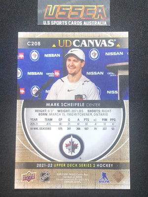 2021-22 Upper Deck Series Two #C208 - UD Canvas - Mark Scheifele - Winnipeg Jets