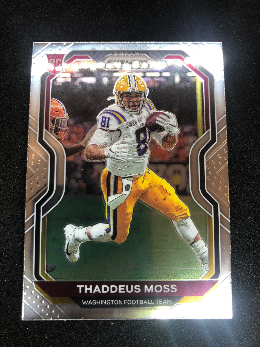 2020 Panini Prizm Football #386 Thaddeus Moss - Washington Football Team RC