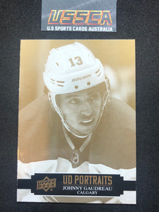 2021-22 Upper Deck Series Two #P-14 UD Portraits - Johnny Gaudreau - Calgary Flames