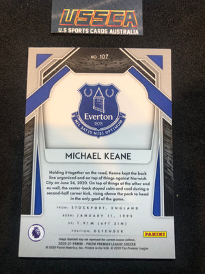 2020-21 Panini Prizm Premier League - Michael Keane #107 - Everton