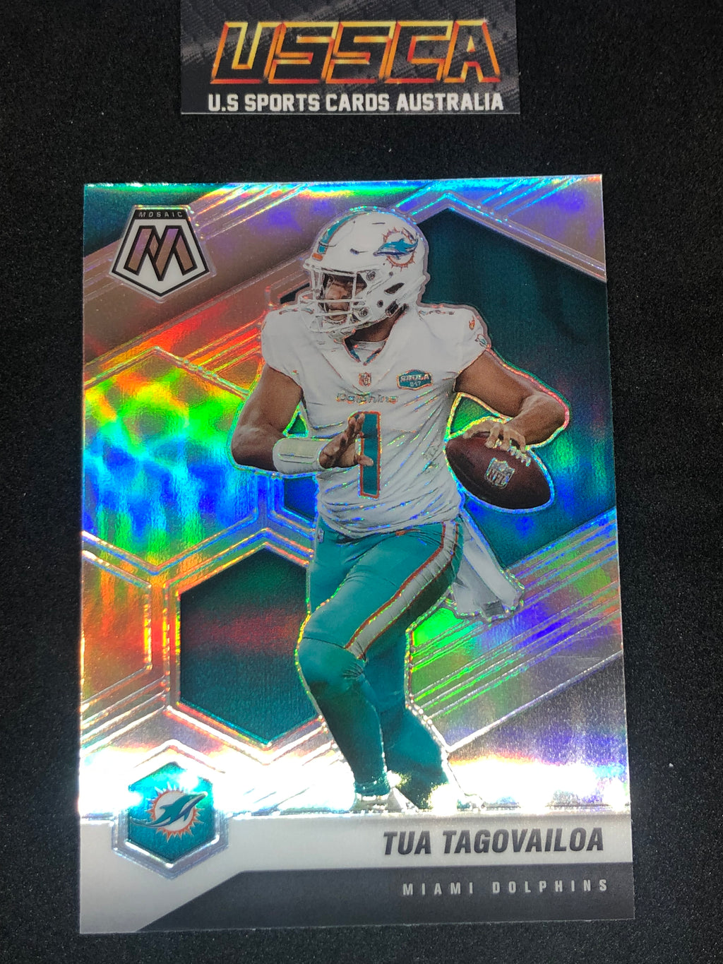 2021 Panini Mosaic - Silver Prizm - Tua Tagovailoa #122