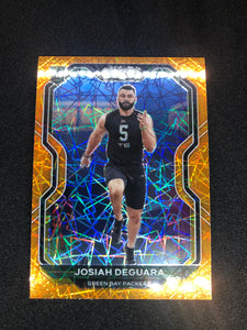 2020 Panini Prizm Football Orange Lazer Prizm #362 Josiah Deguara - Green Bay Packers RC