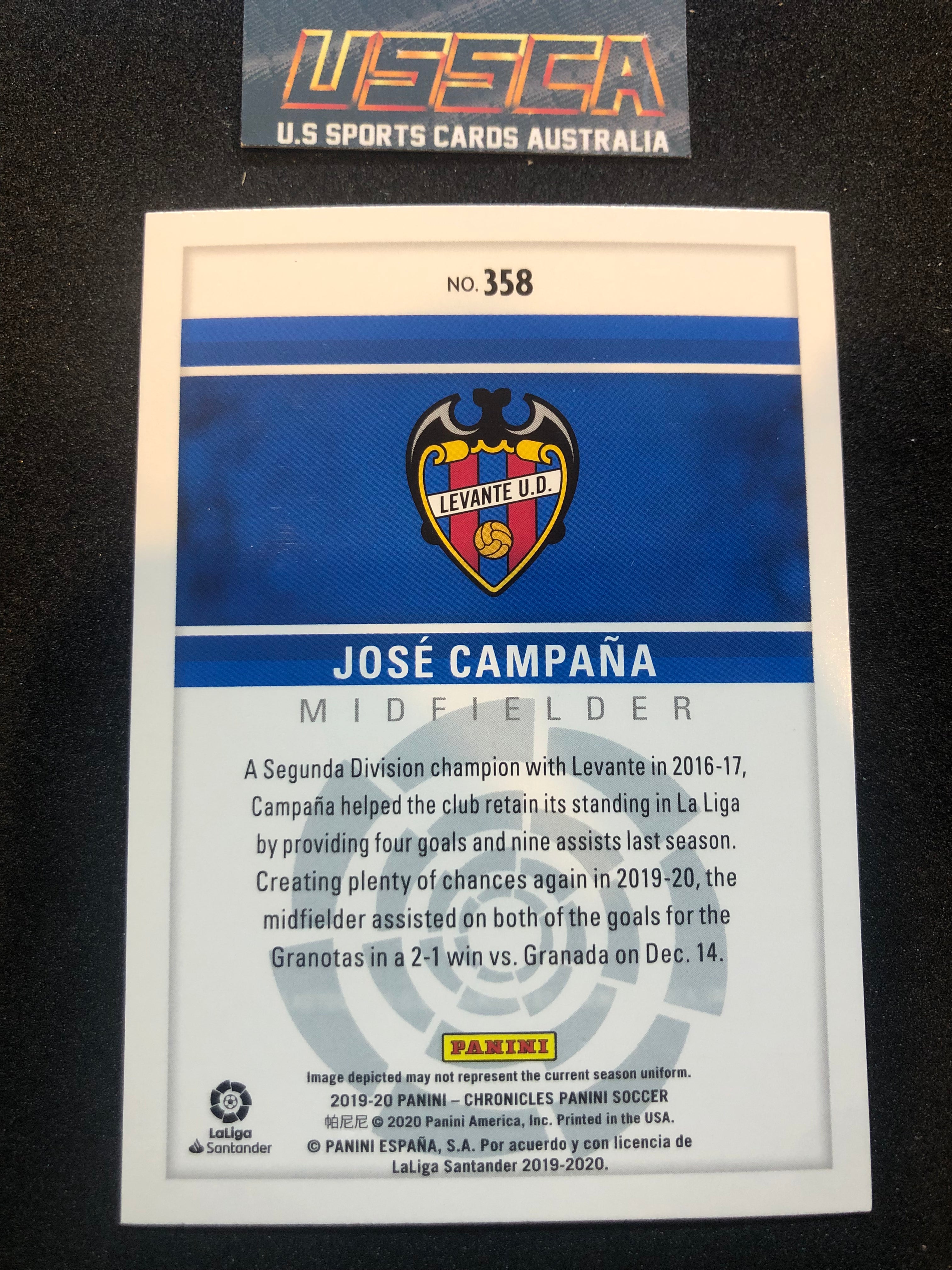 2019-20 Panini Chronicles - #358 Panini La Liga - Jose Campana - Levante UD