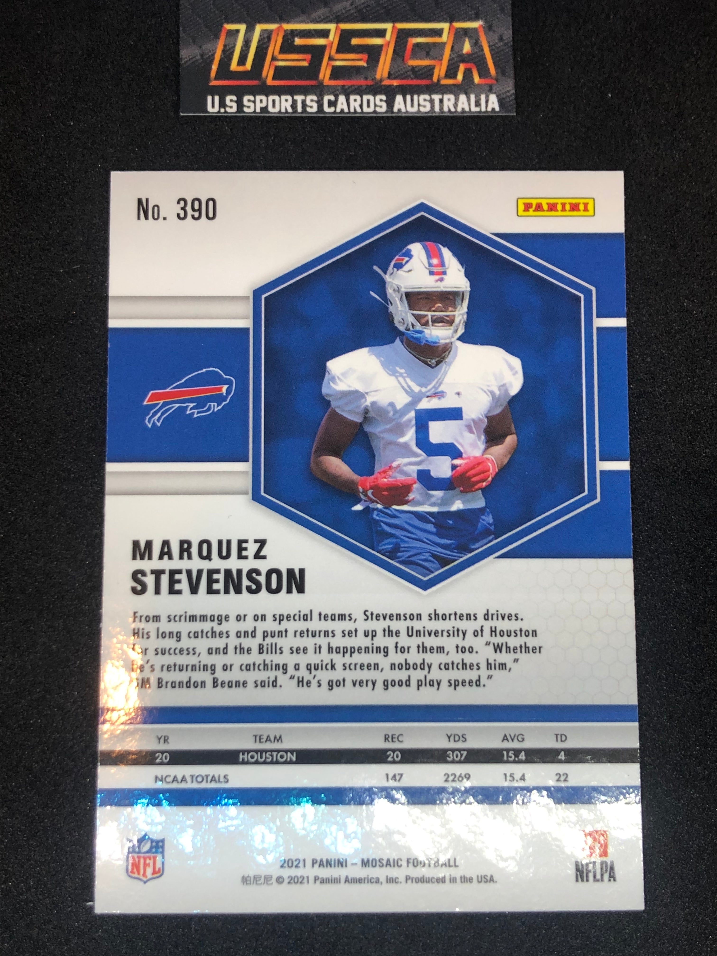 2021 Panini Mosaic Football #390 Marquez Stevenson - Buffalo Bills RC