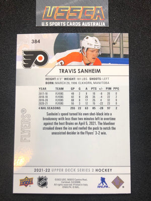 2021-22 Upper Deck Series Two #384 - Travis Sanheim - Philadelphia Flyers