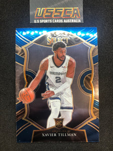 2020-21 Panini Select Basketball Concourse Retail Blue #95 Xavier Tillman - Memphis Grizzles