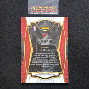 2020-21 Panini Select Basketball Premier Level Retail Blue #198 CJ Elleby - Portland Trail Blazers