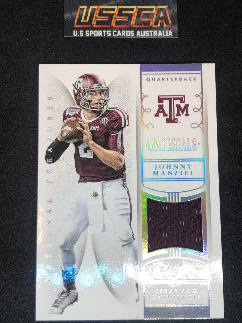 Johnny Manziel - National Treasures No 13 27/49 Patch card