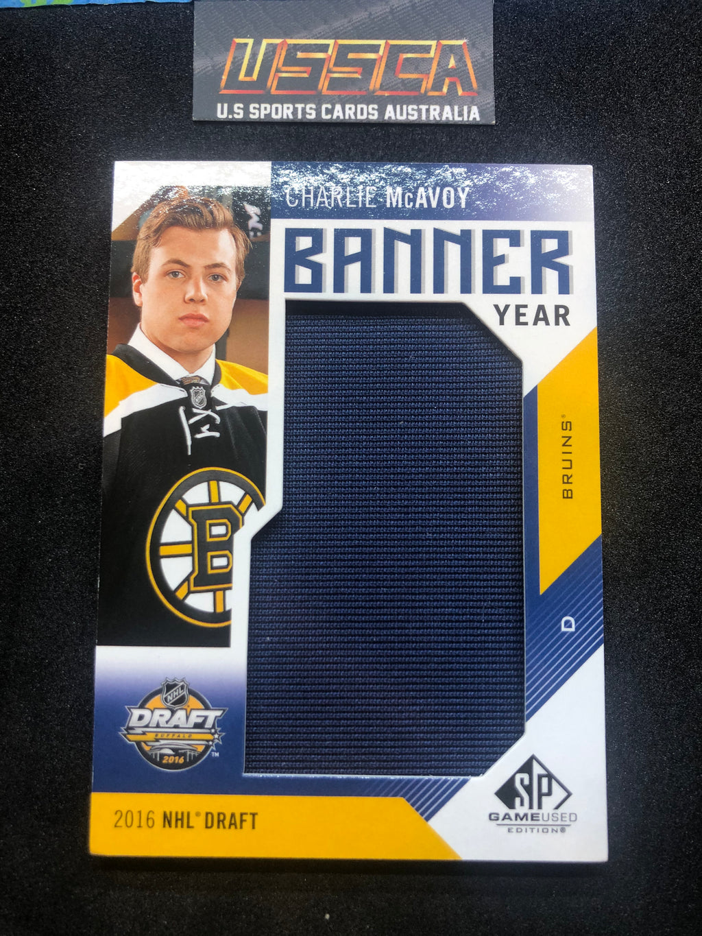 2017-18 Upper Deck SP Game Used - Banner Year Draft 2016 #BD16-CM - Charlie McAvoy - Boston Bruins