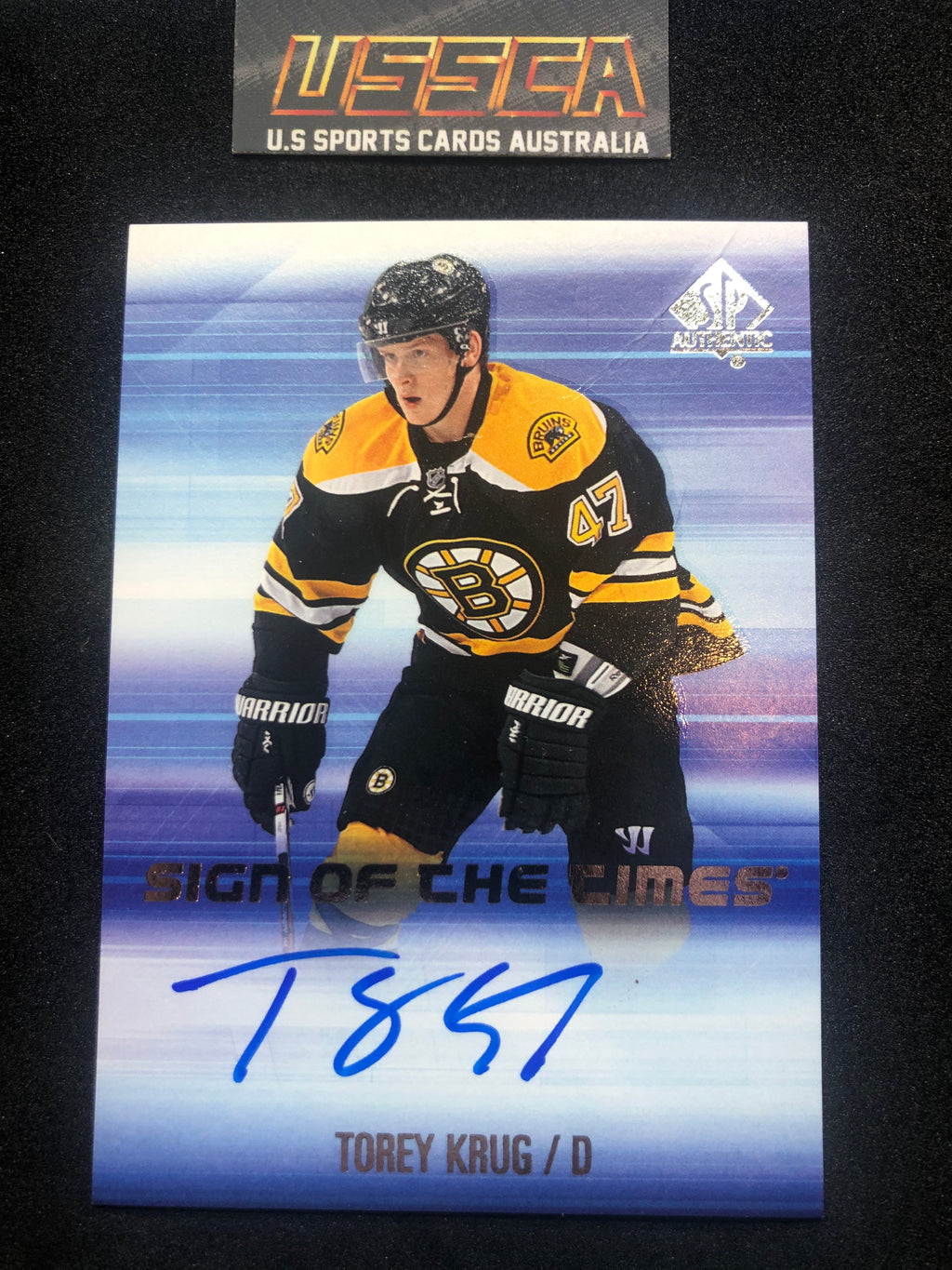 2015-16 SP Authentic - Sign of the Times #SOTT-TK - Tory Krug - Boston Bruins