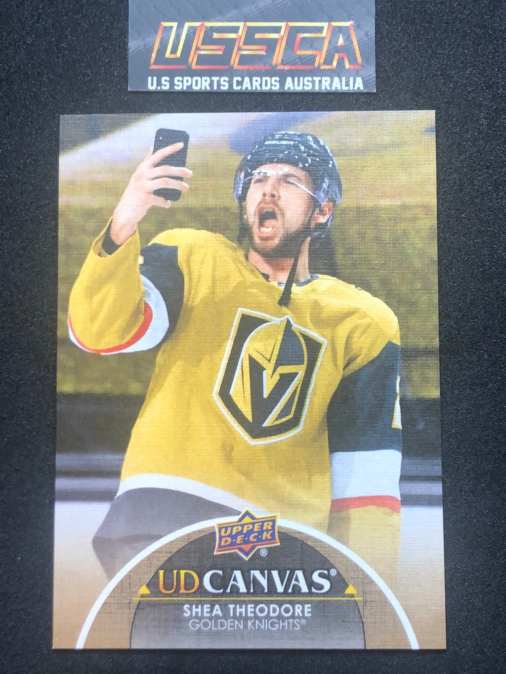 2021-22 Upper Deck Series Two #C203 - UD Canvas - Shea Theodore - Vegas Golden Knights