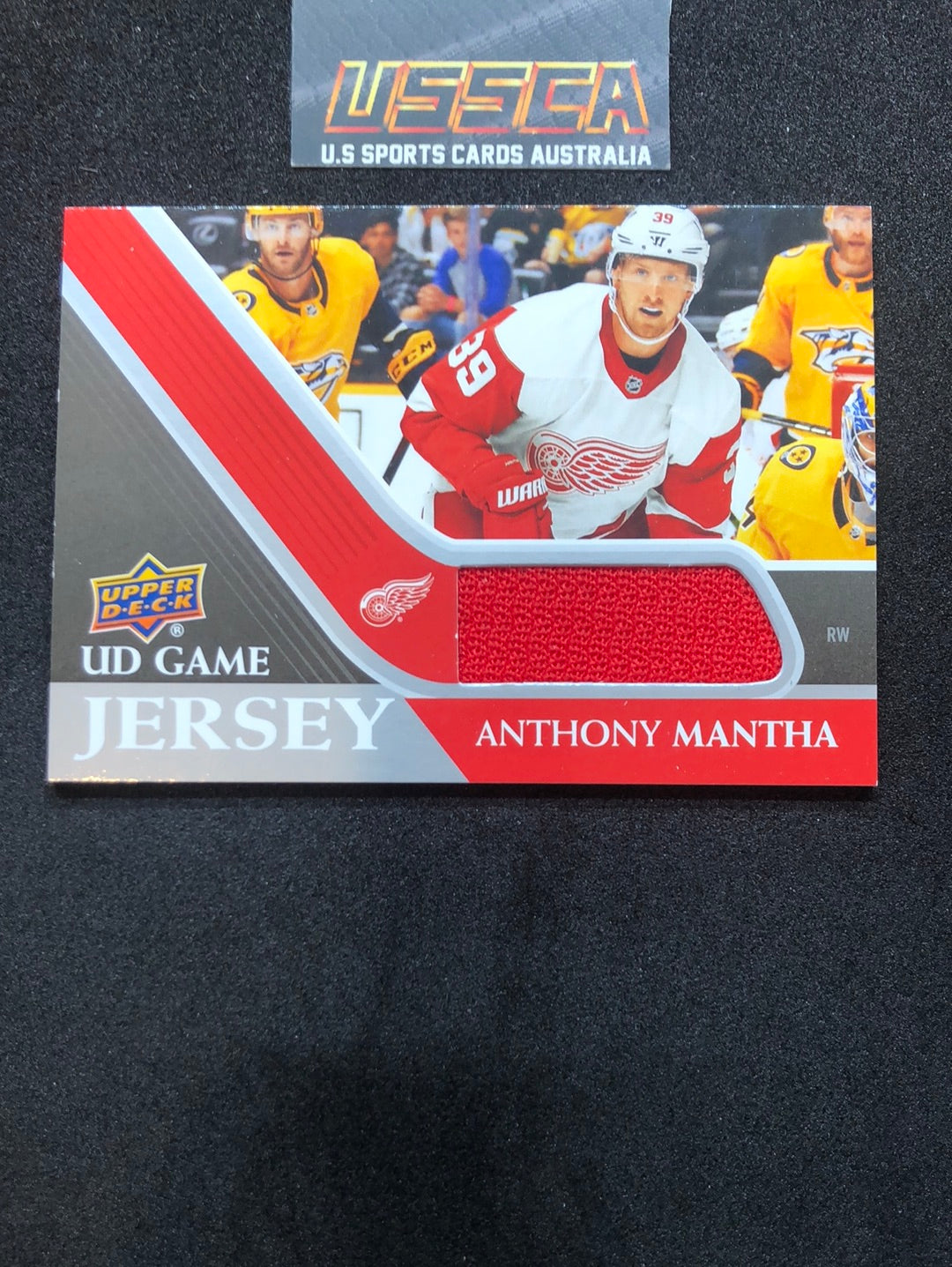 2020-21 Upper Deck Series 1 - UD Game Jersey #GJ-AM Anthony Mantha - Detroit Red Wings